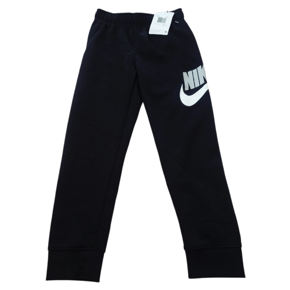 Nike Kids Black Sweatpants with White Logo